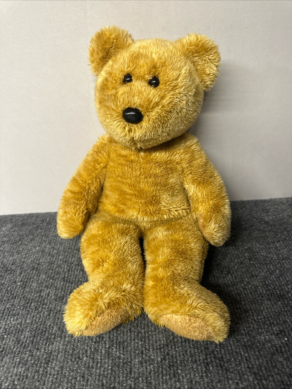 Vintage 2001 Ty Golden Plush Teddy Bear - Yellow Fur